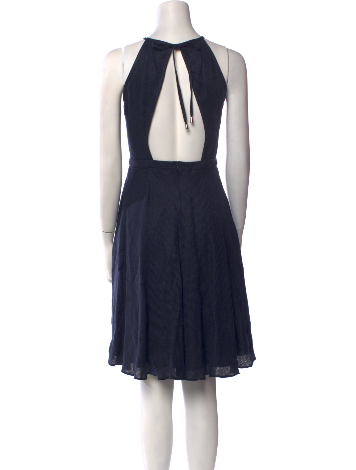 Maskit Crew Neck Knee-Length Dress