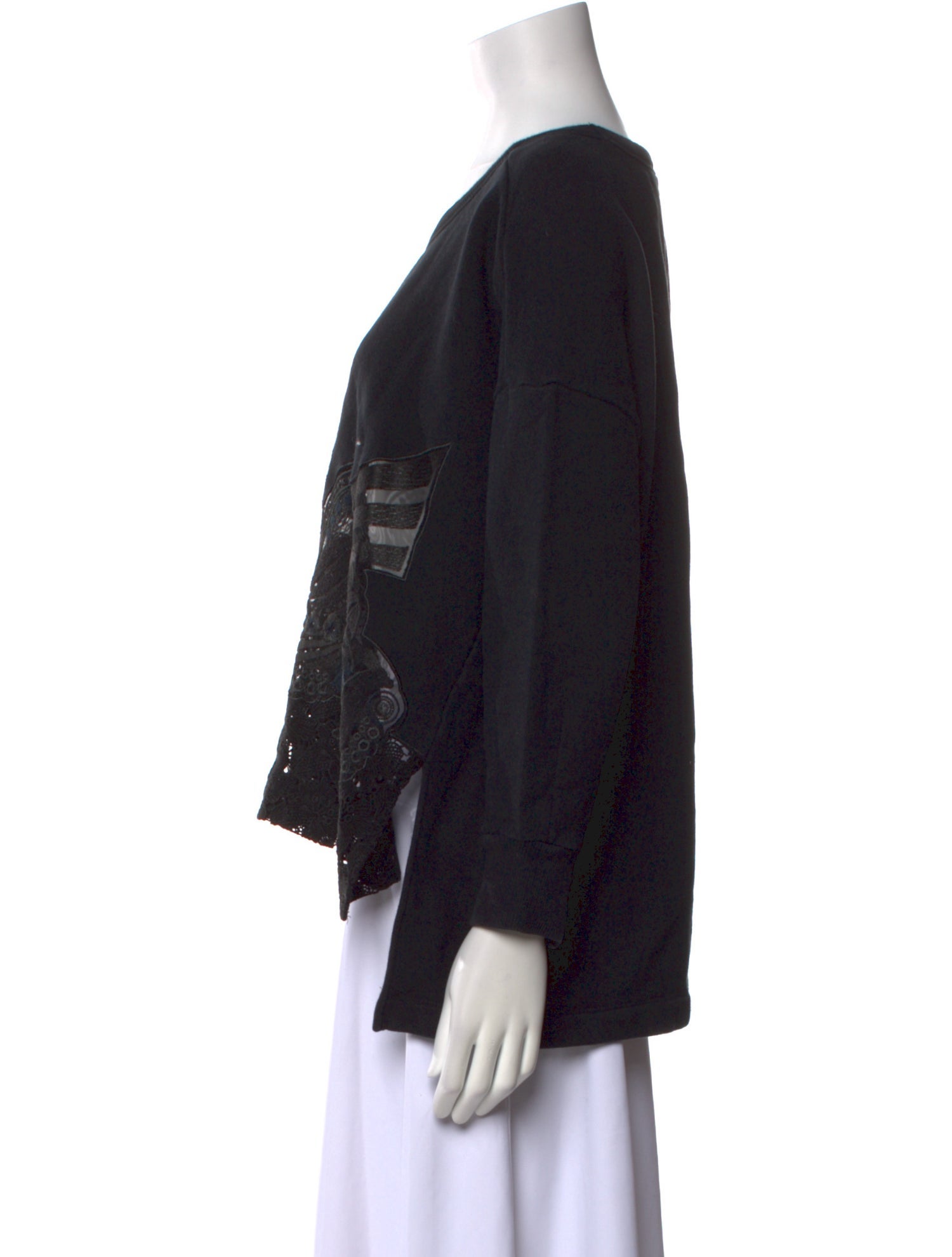 Mame Kurogouchi Printed Scoop Neck Sweatshirt