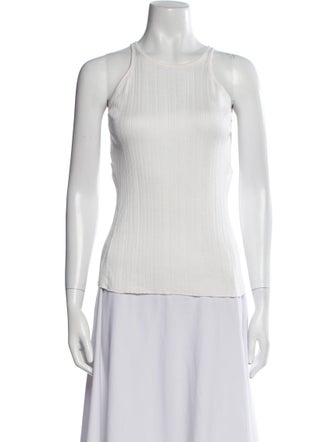 Mame Kurogouchi Crew Neck Sleeveless Top