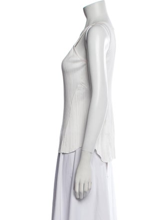 Mame Kurogouchi Crew Neck Sleeveless Top