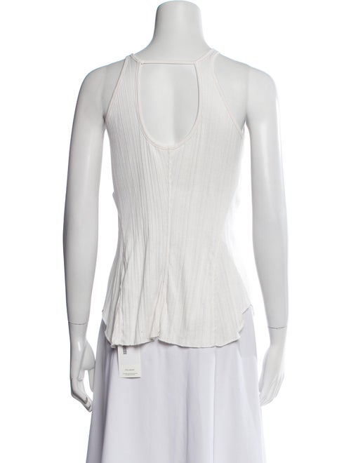 Mame Kurogouchi Crew Neck Sleeveless Top