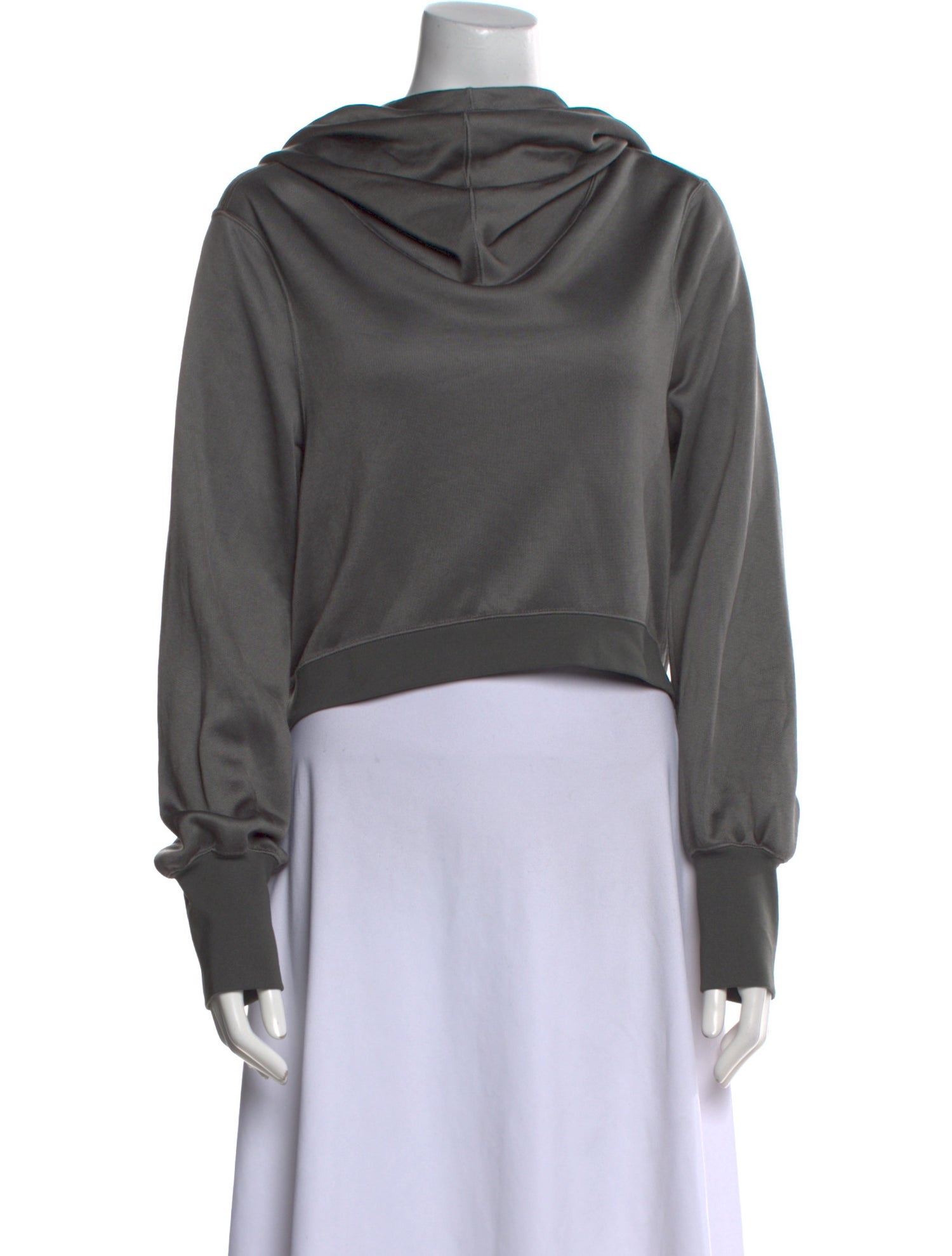 Mame Kurogouchi Cowl Neck Long Sleeve Sweatshirt