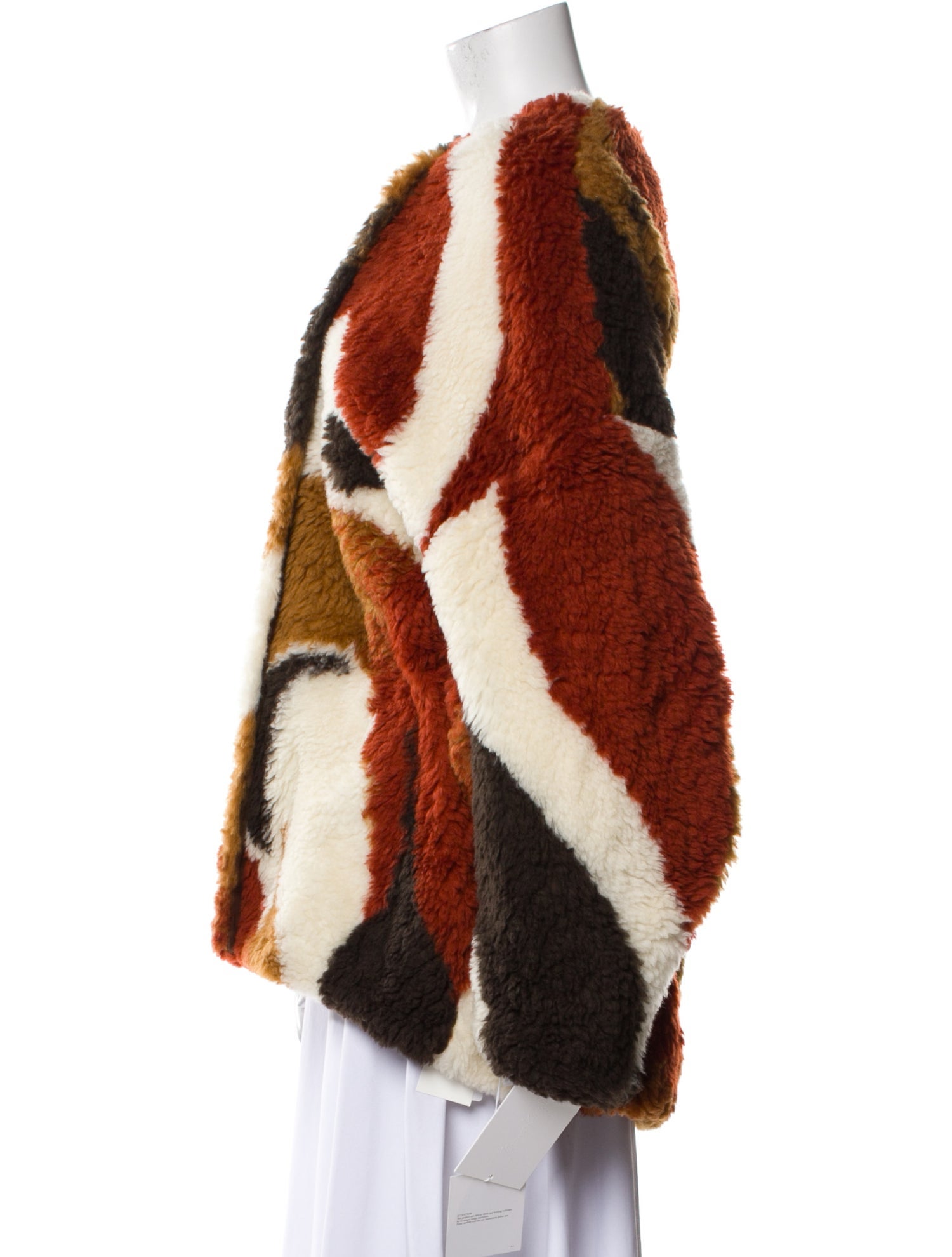 Mame Kurogouchi Wool Colorblock Pattern Jacket w/ Tags