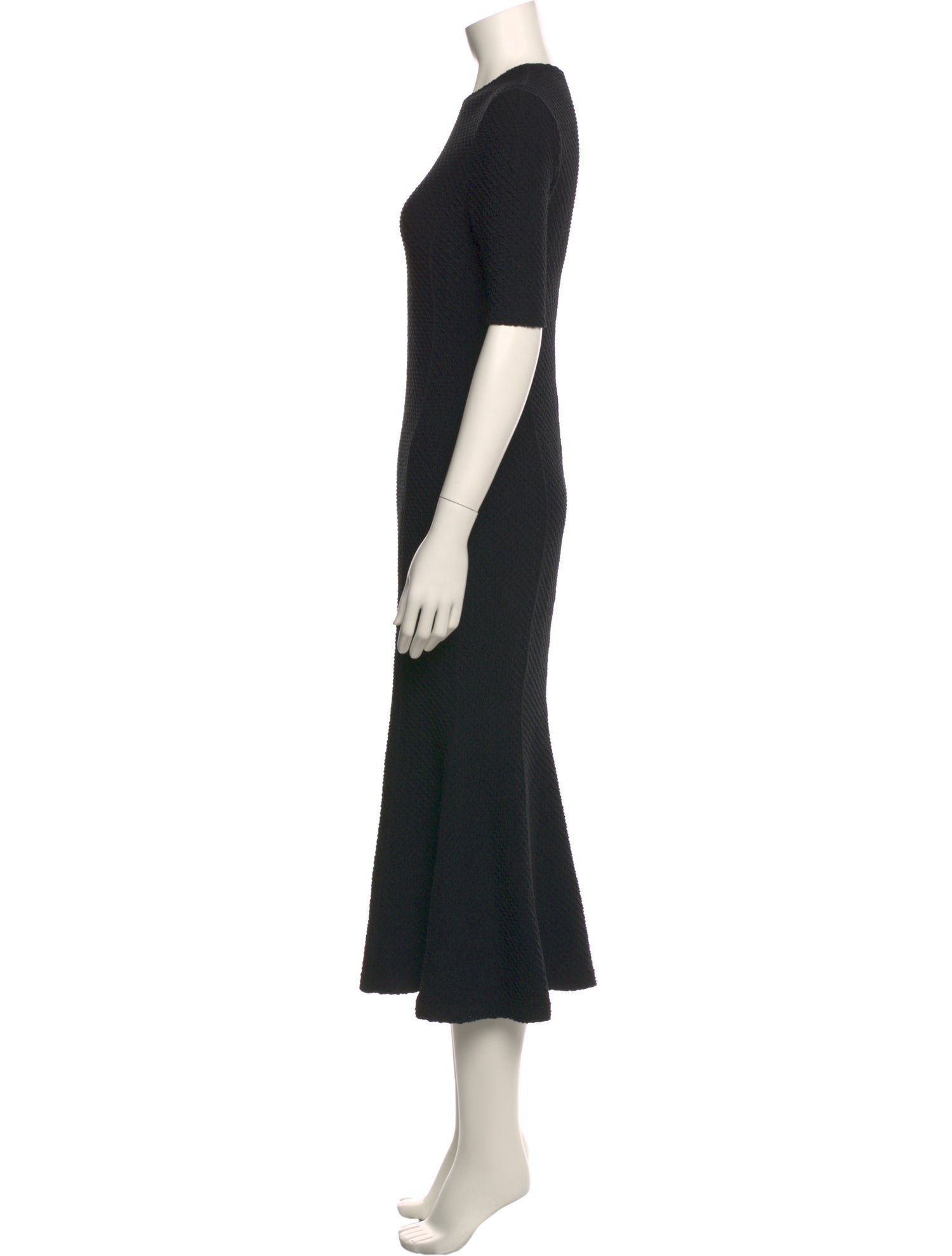 Mame Kurogouchi Crew Neck Midi Length Dress