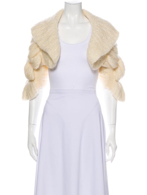 Malandrino Mohair Open Front Sweater