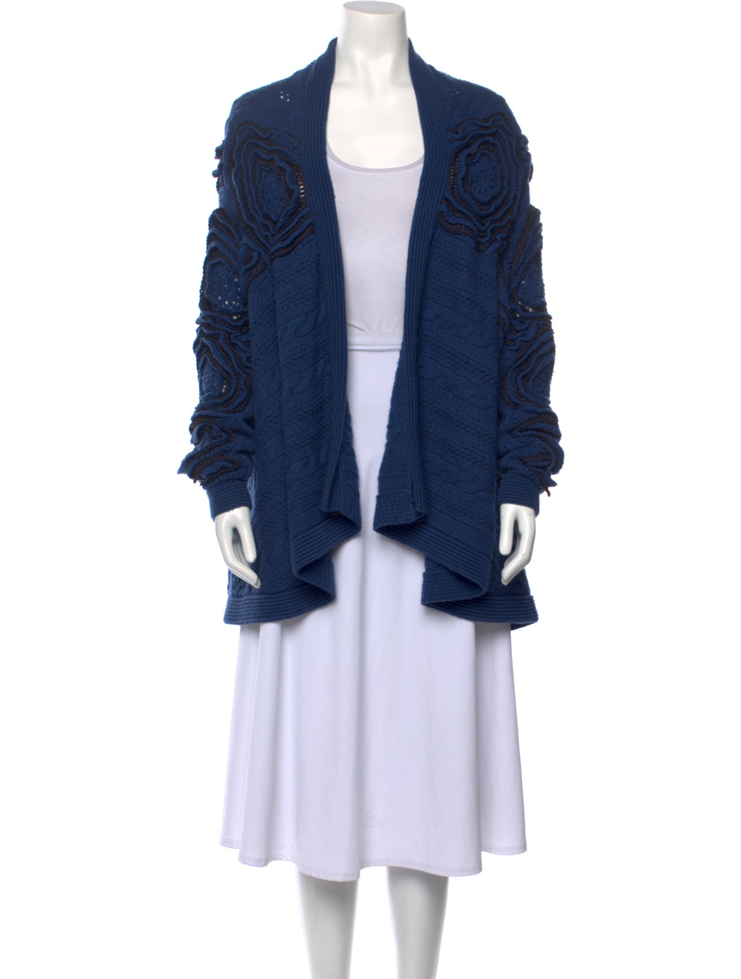 Malandrino Cashmere Open Front Sweater