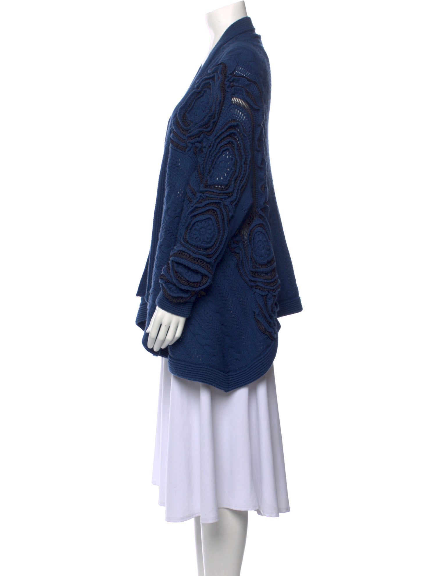 Malandrino Cashmere Open Front Sweater