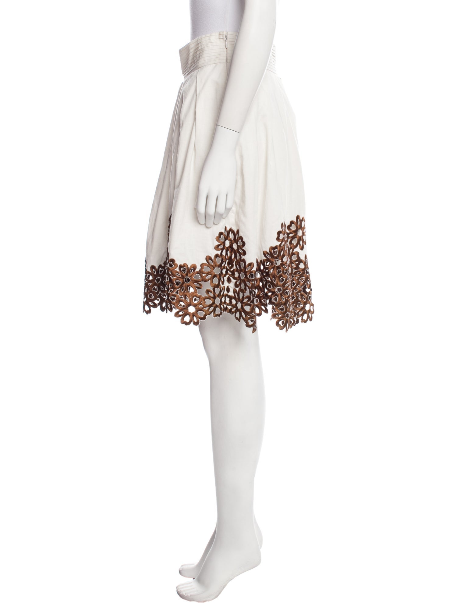 Malandrino Patterned Knee-Length Skirt