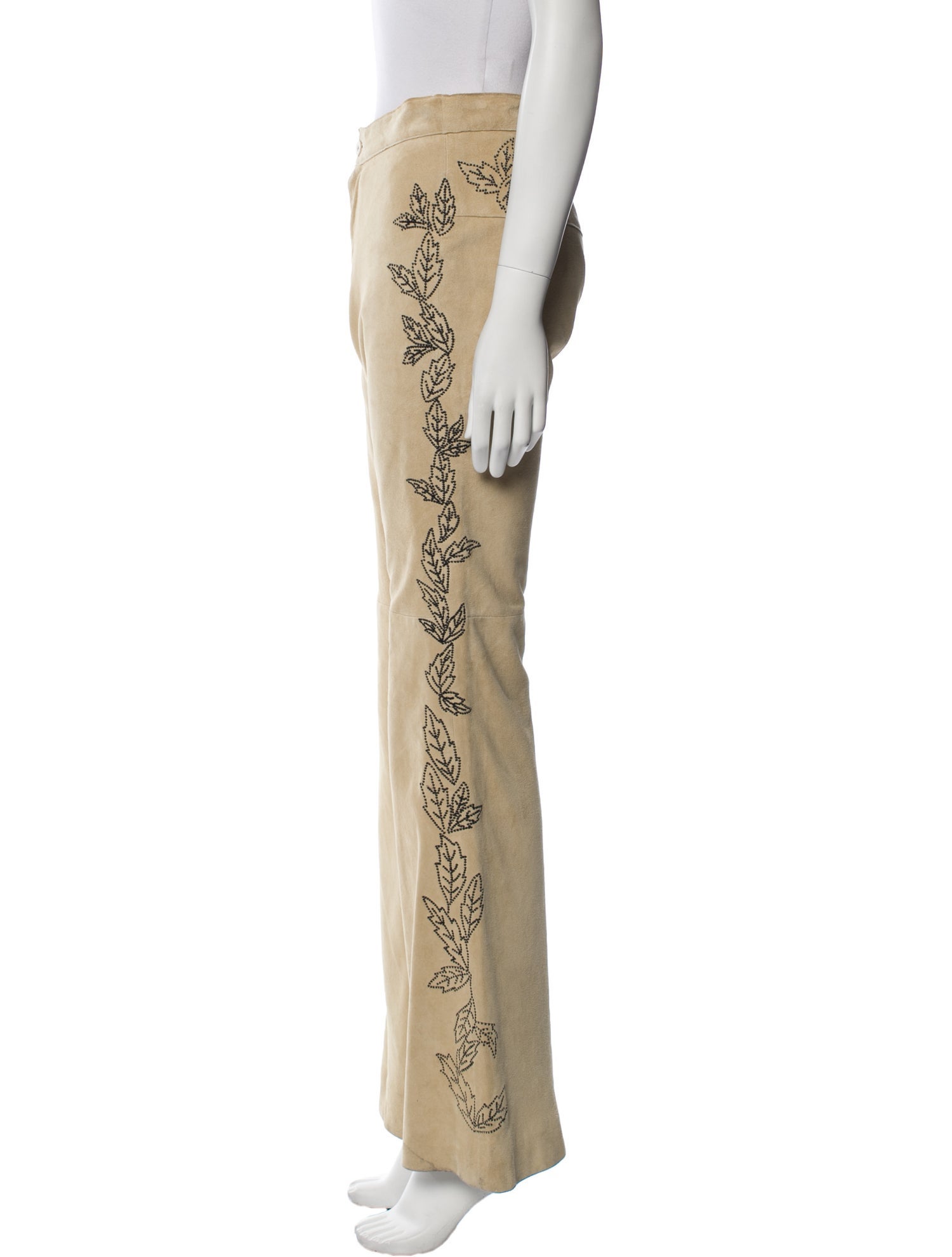 Malandrino Leather Wide Leg Pants