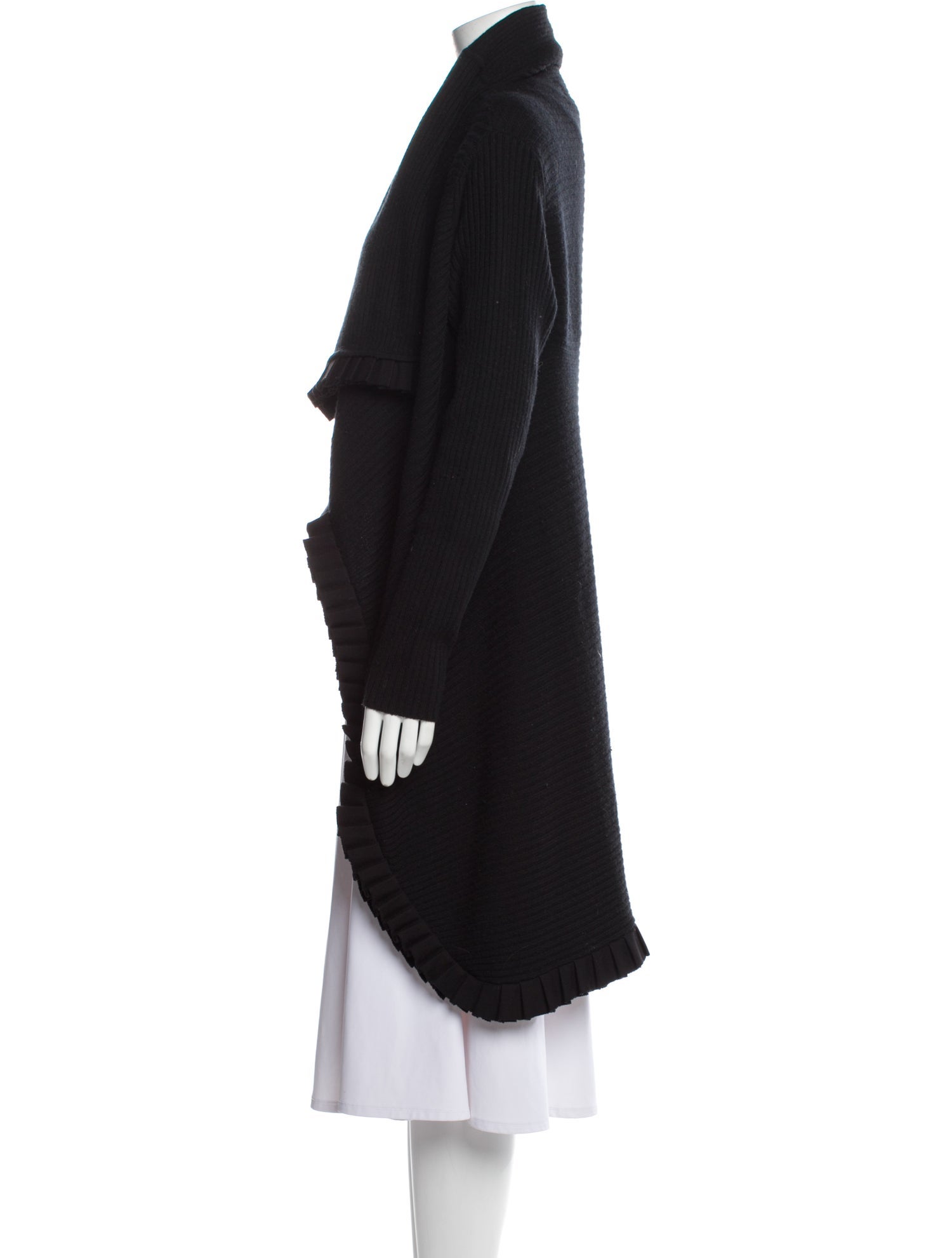 Malandrino Wool Open Front Sweater