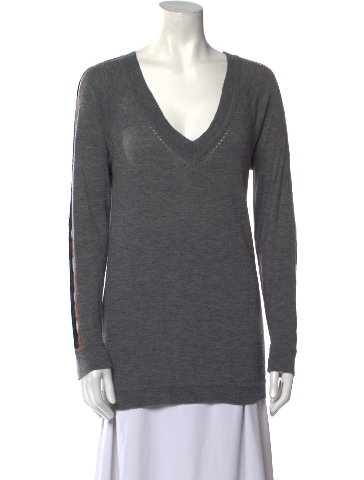 Malandrino Wool V-Neck Sweater