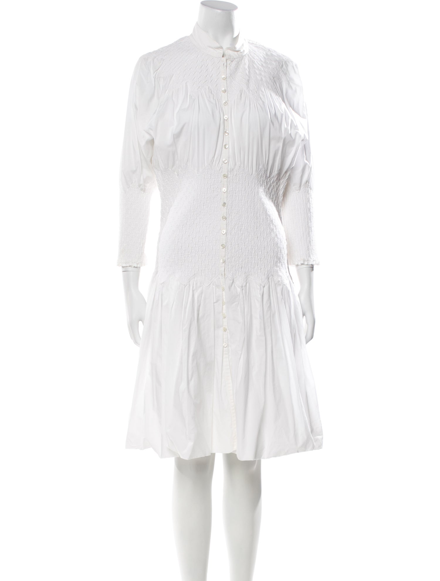 Malandrino Mock Neck Knee-Length Dress