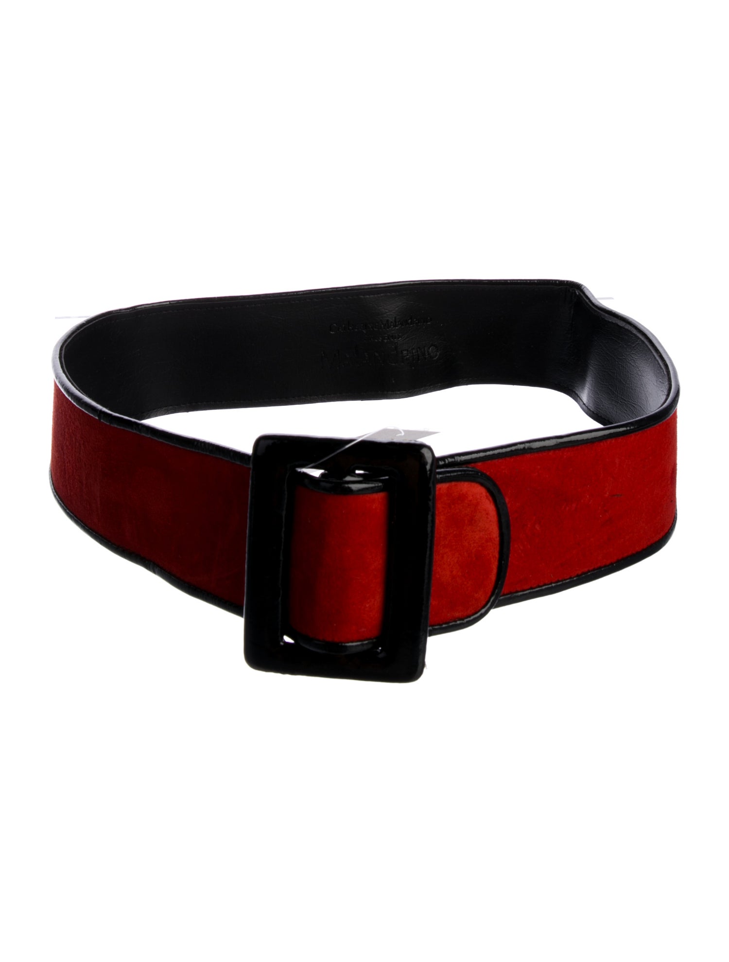 Malandrino Wide Suede Waist Belt