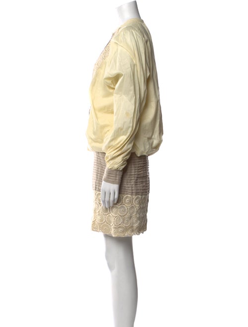 Malandrino Colorblock Pattern Mini Dress