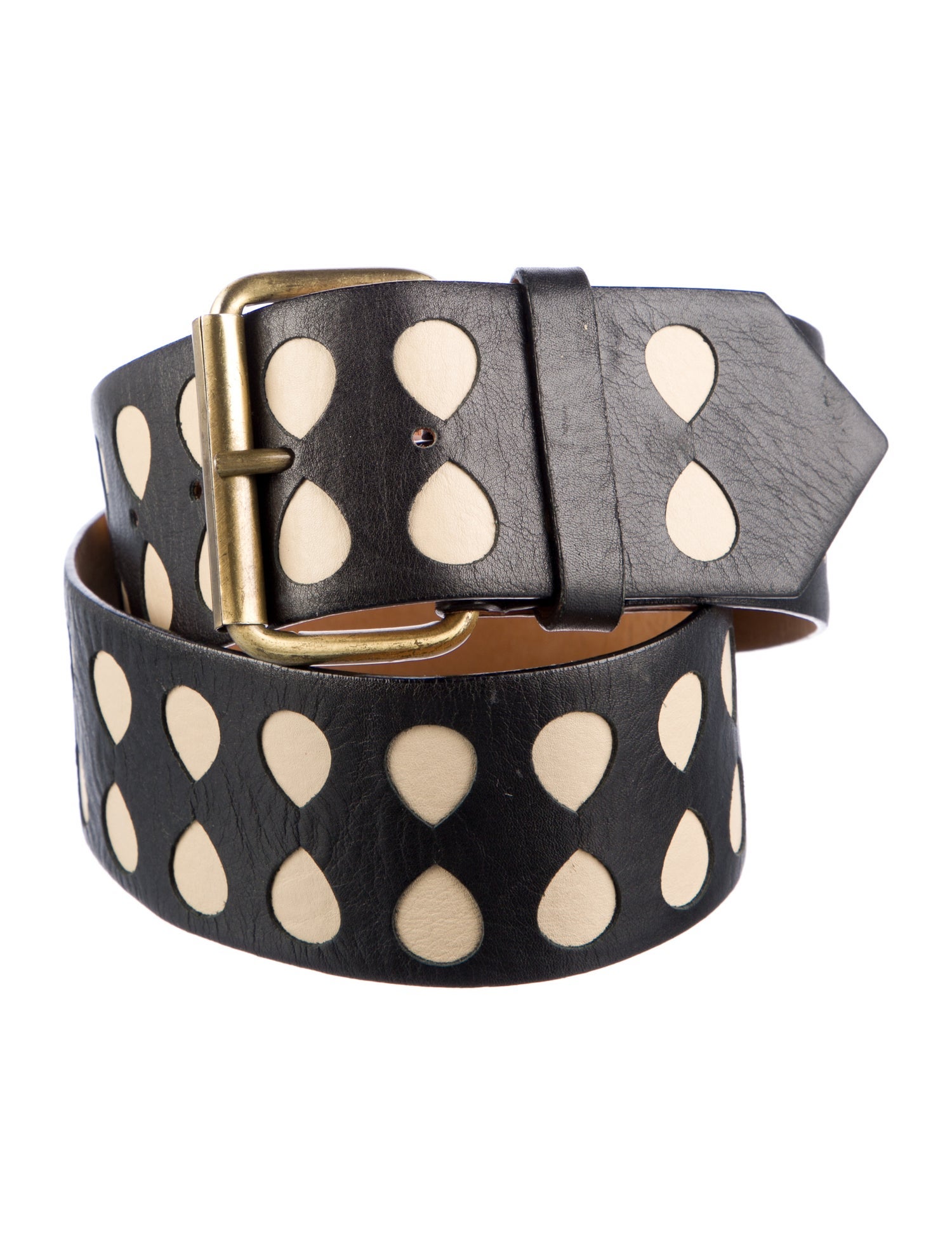 Malandrino Wide Leather Waist Belt