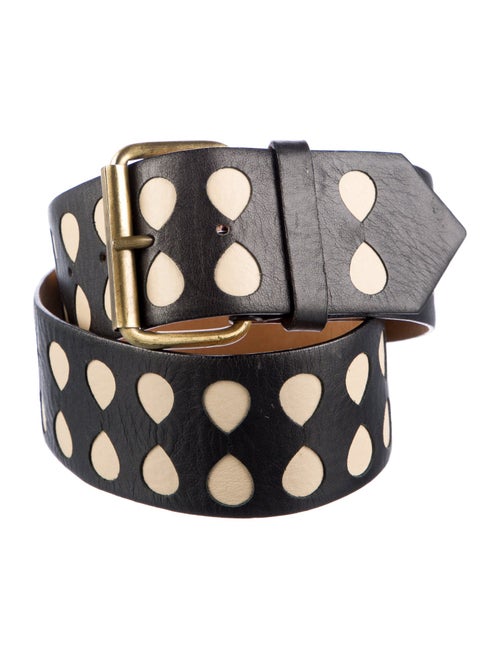 Malandrino Wide Leather Waist Belt