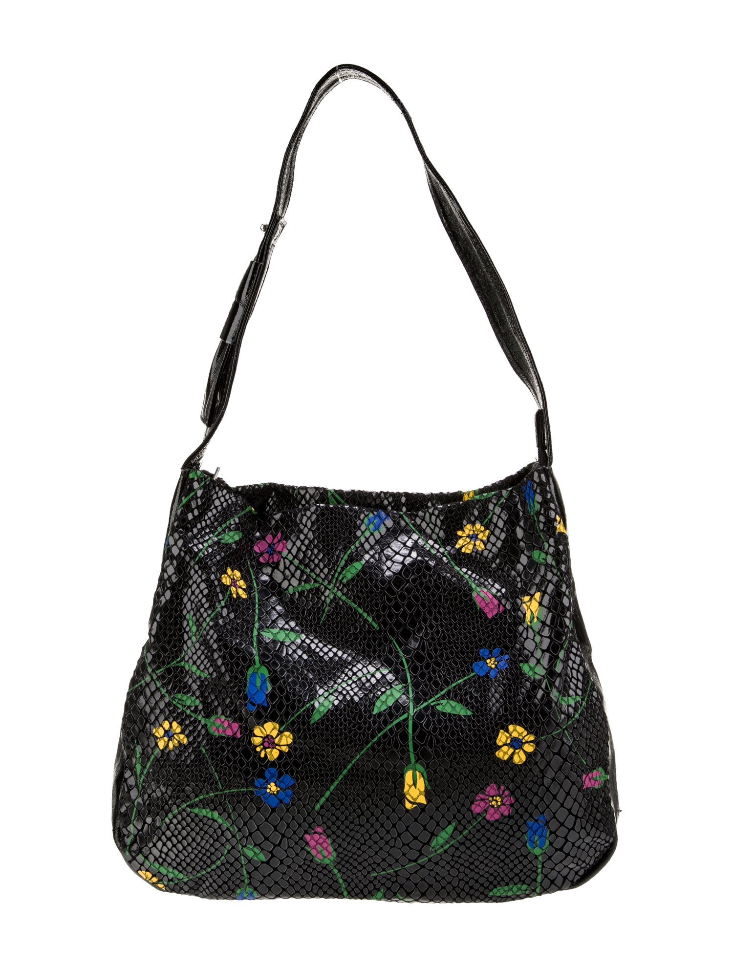 Malandrino Patent Leather Shoulder Bag