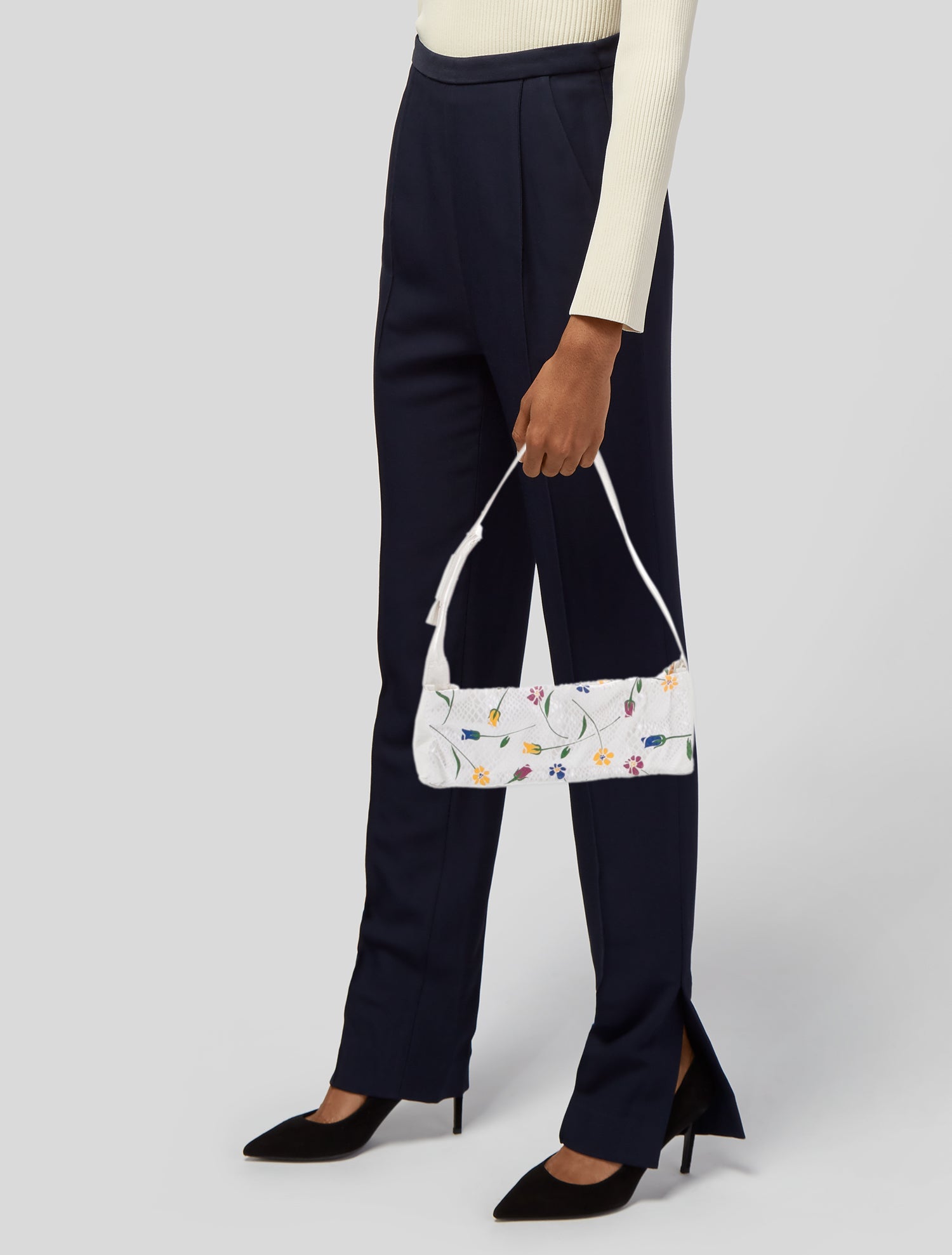 Malandrino Leather Shoulder Bag