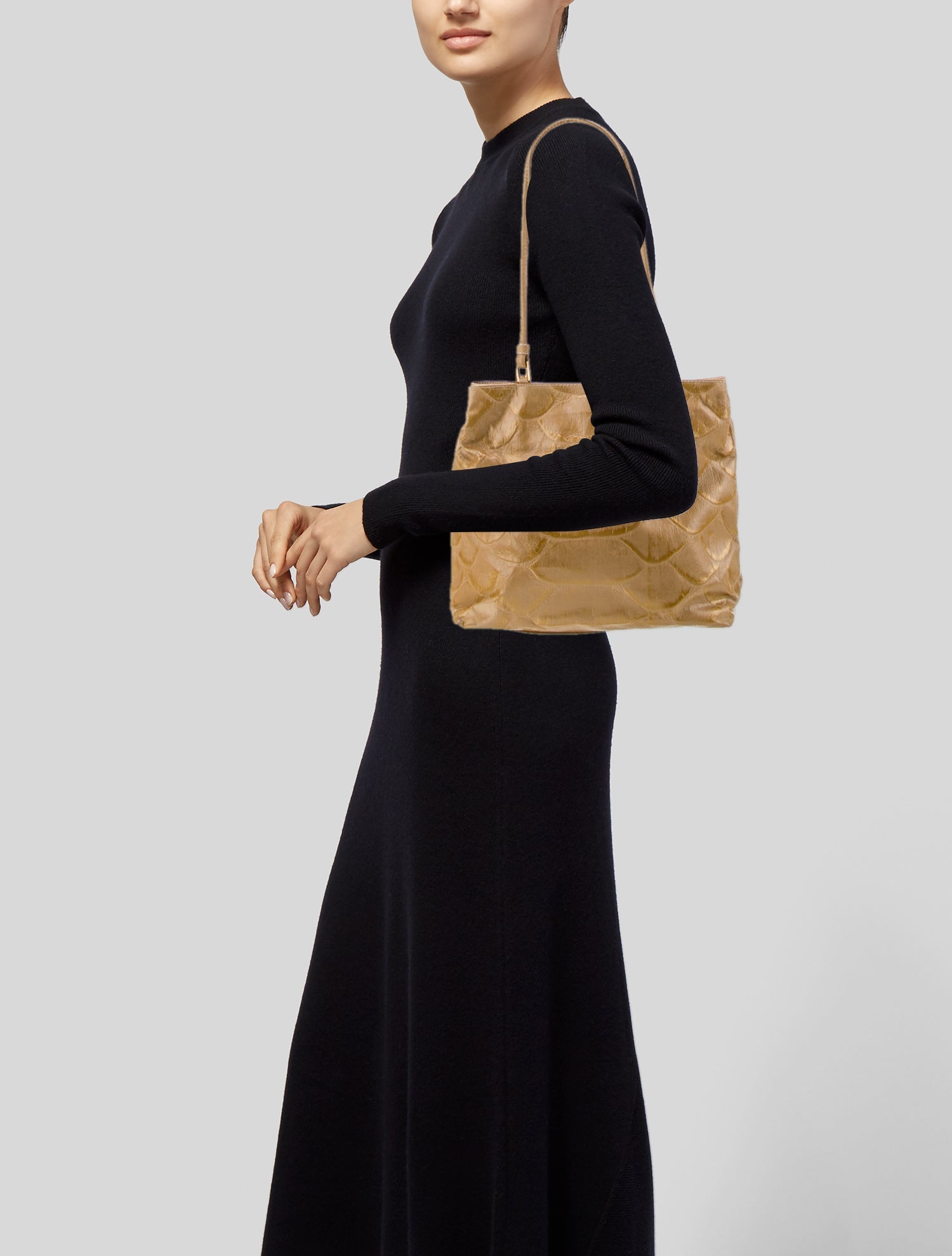 Malandrino Leather Shoulder Bag