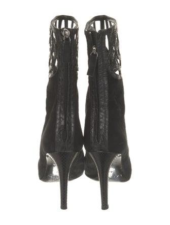 Malandrino Suede Cutout Accent Boots