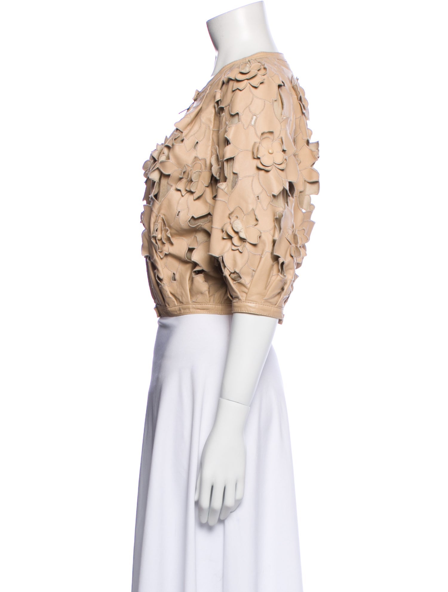 Malandrino Lamb Leather Patterned Jacket