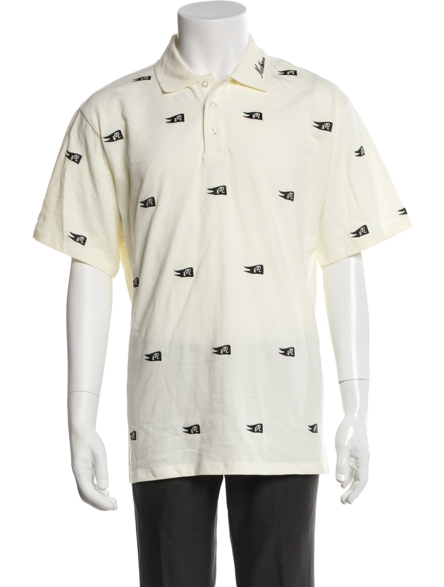 Malbon Golf Printed Collar Polo Shirt