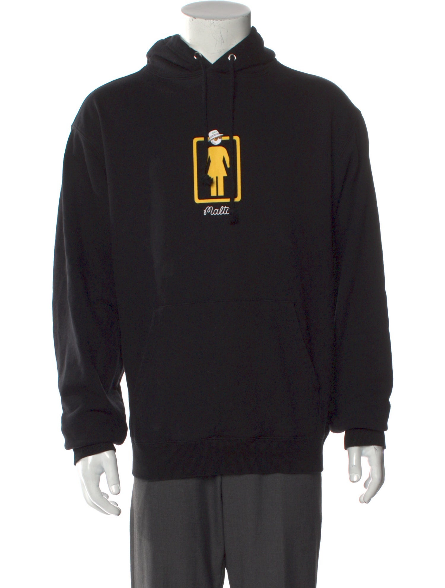 Malbon Golf Graphic Print Crew Neck Hoodie