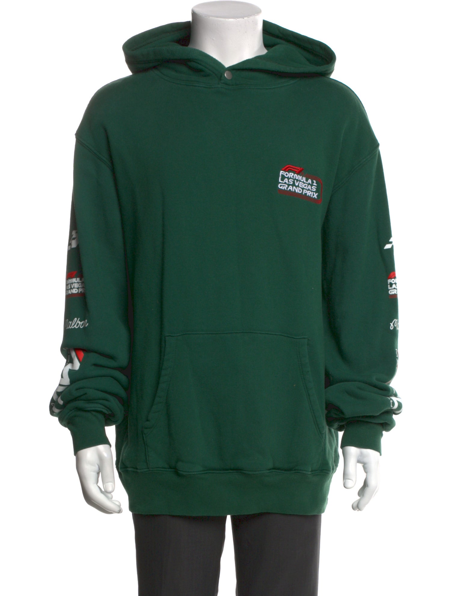 Malbon Golf Graphic Print Crew Neck Hoodie