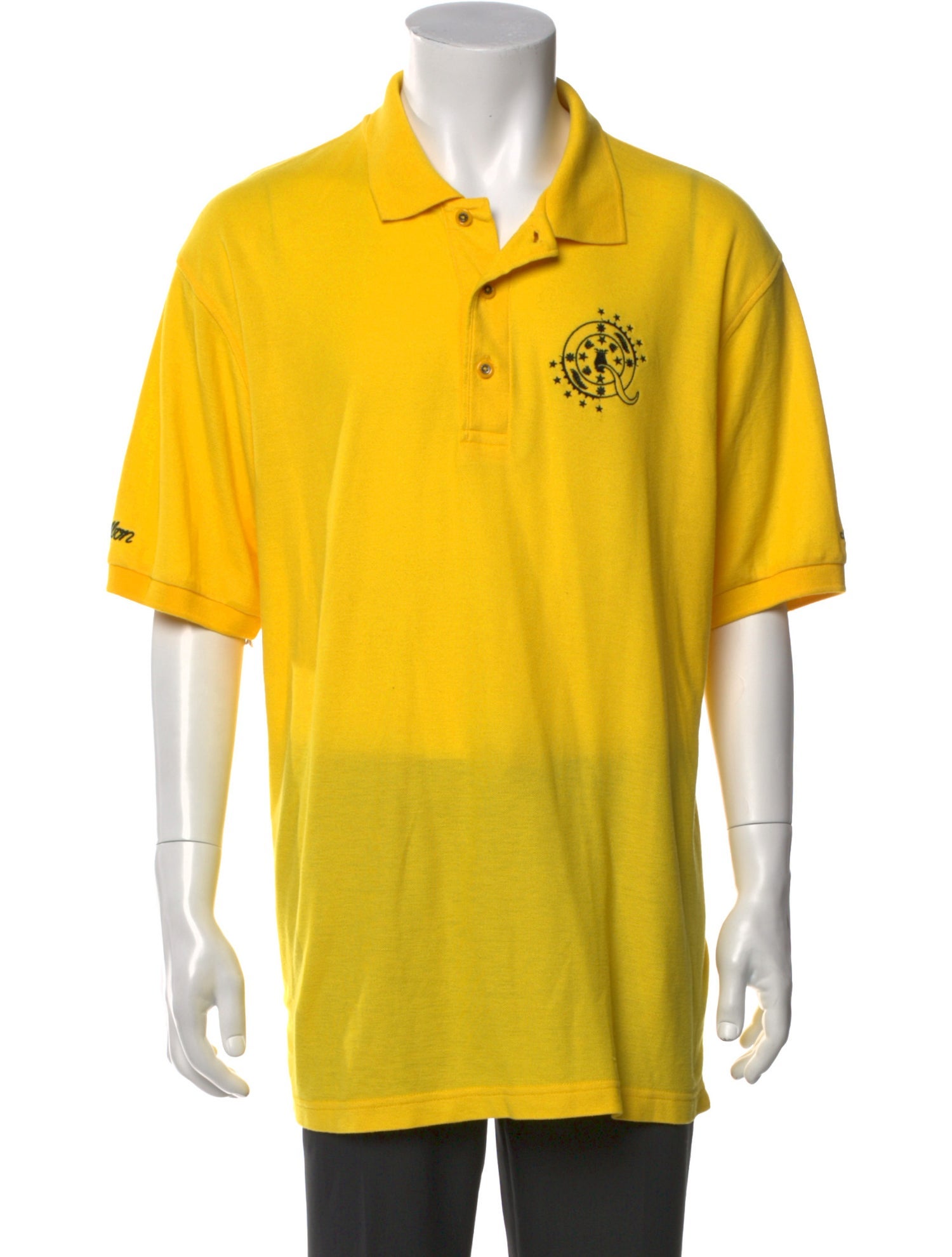 Malbon Golf Graphic Print Collar Polo Shirt