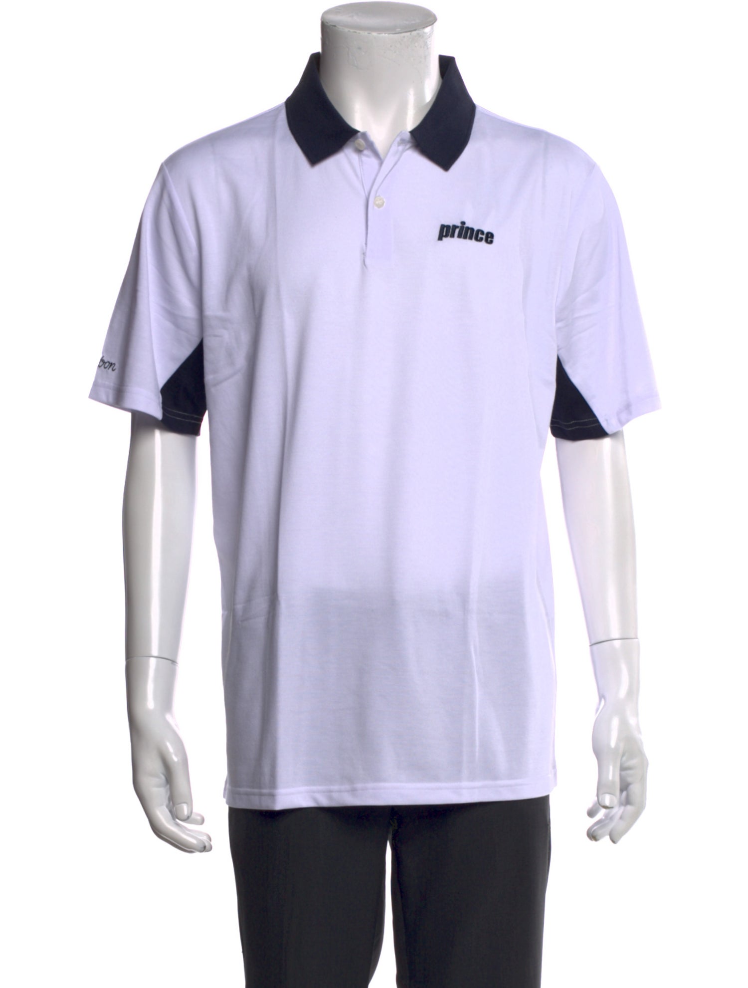 Malbon Golf Colorblock Pattern Collar Polo Shirt w/ Tags