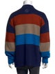 Malbon Golf Colorblock Pattern V-Neck Cardigan