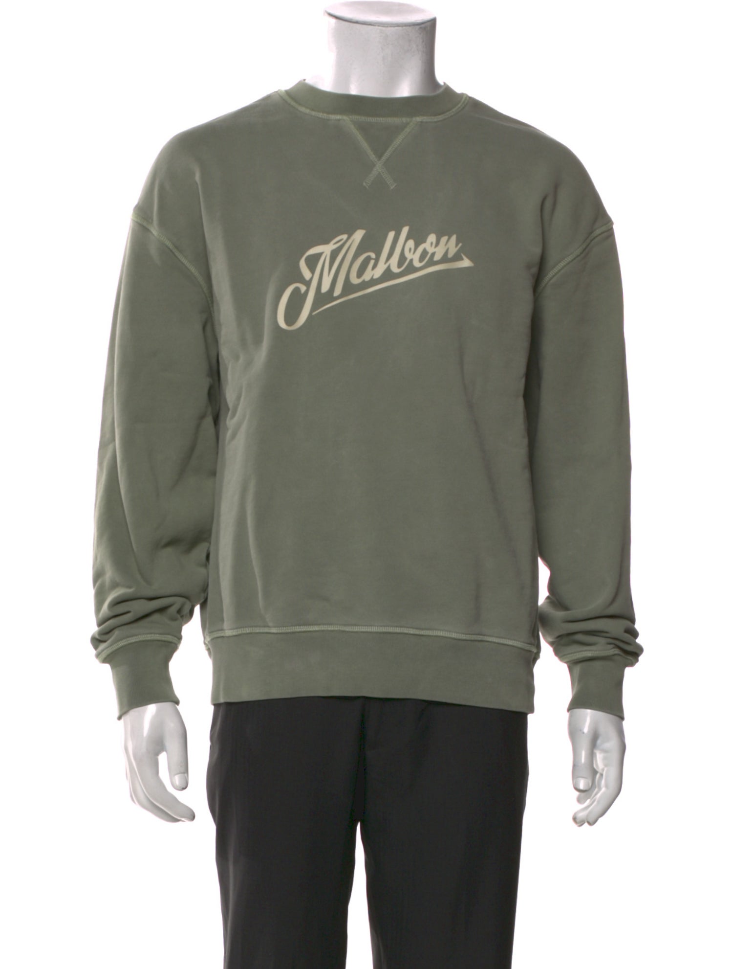 Malbon Golf Graphic Print Crew Neck Sweatshirt