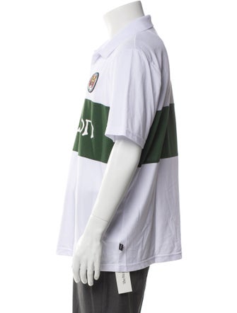 Malbon Golf Graphic Print Collar Polo Shirt