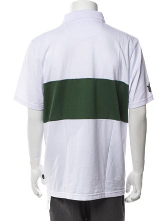 Malbon Golf Graphic Print Collar Polo Shirt