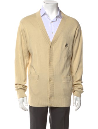 Malbon Golf V-Neck Long Sleeve Cardigan