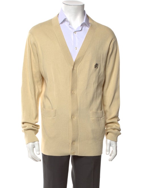 Malbon Golf V-Neck Long Sleeve Cardigan