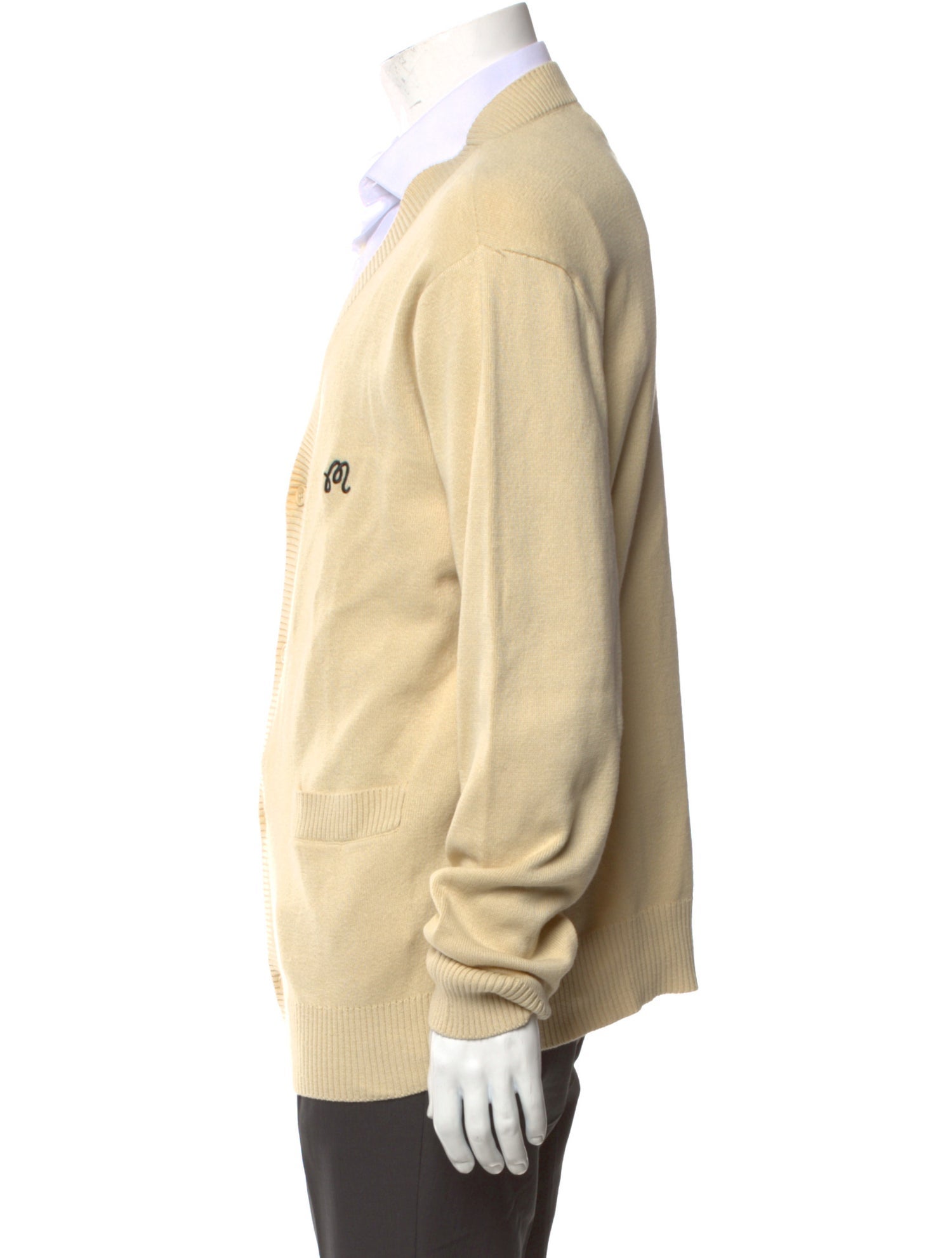 Malbon Golf V-Neck Long Sleeve Cardigan