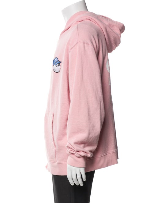 Malbon Golf Graphic Print V-Neck Hoodie