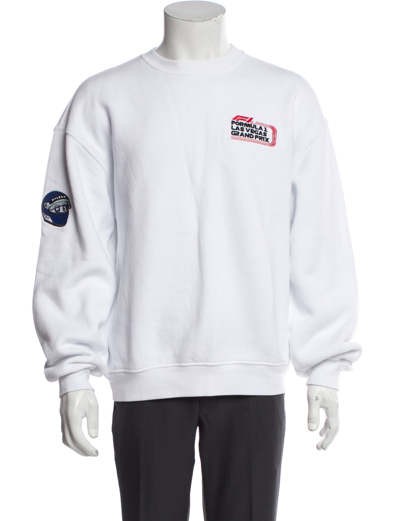 Malbon Golf Graphic Print Crew Neck Sweatshirt