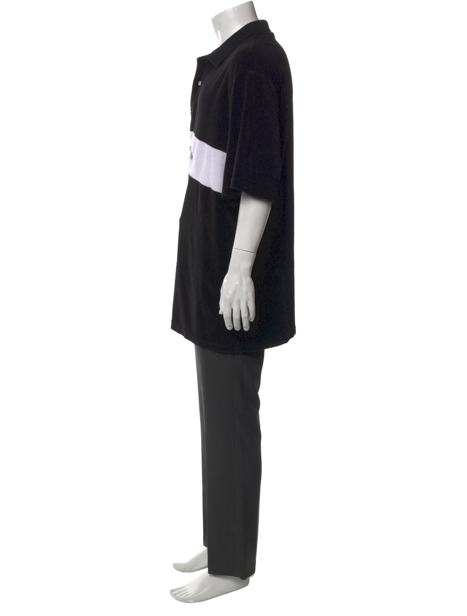 Malbon Golf Graphic Print Collar Henley