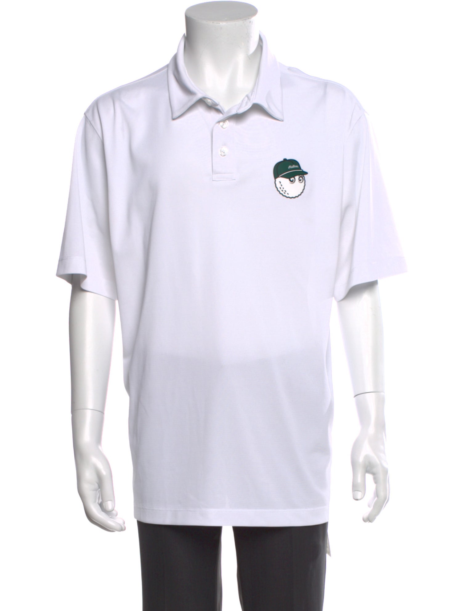 Malbon Golf Graphic Print Collar Polo Shirt