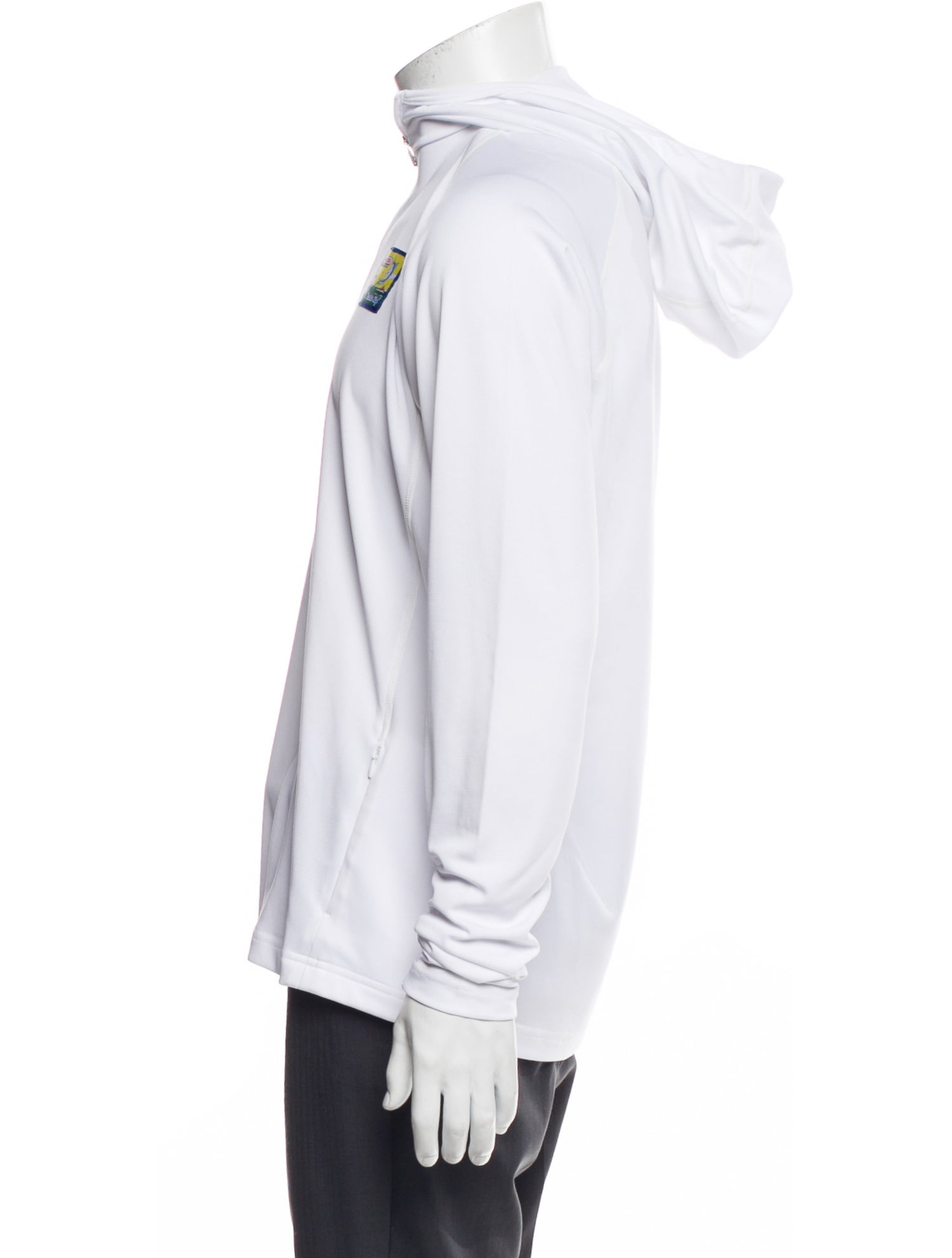 Malbon Golf Graphic Print Mock Neck Hoodie