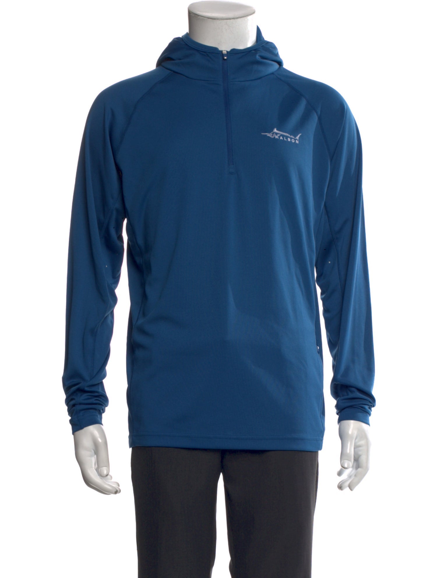 Malbon Golf Graphic Print Turtleneck Hoodie