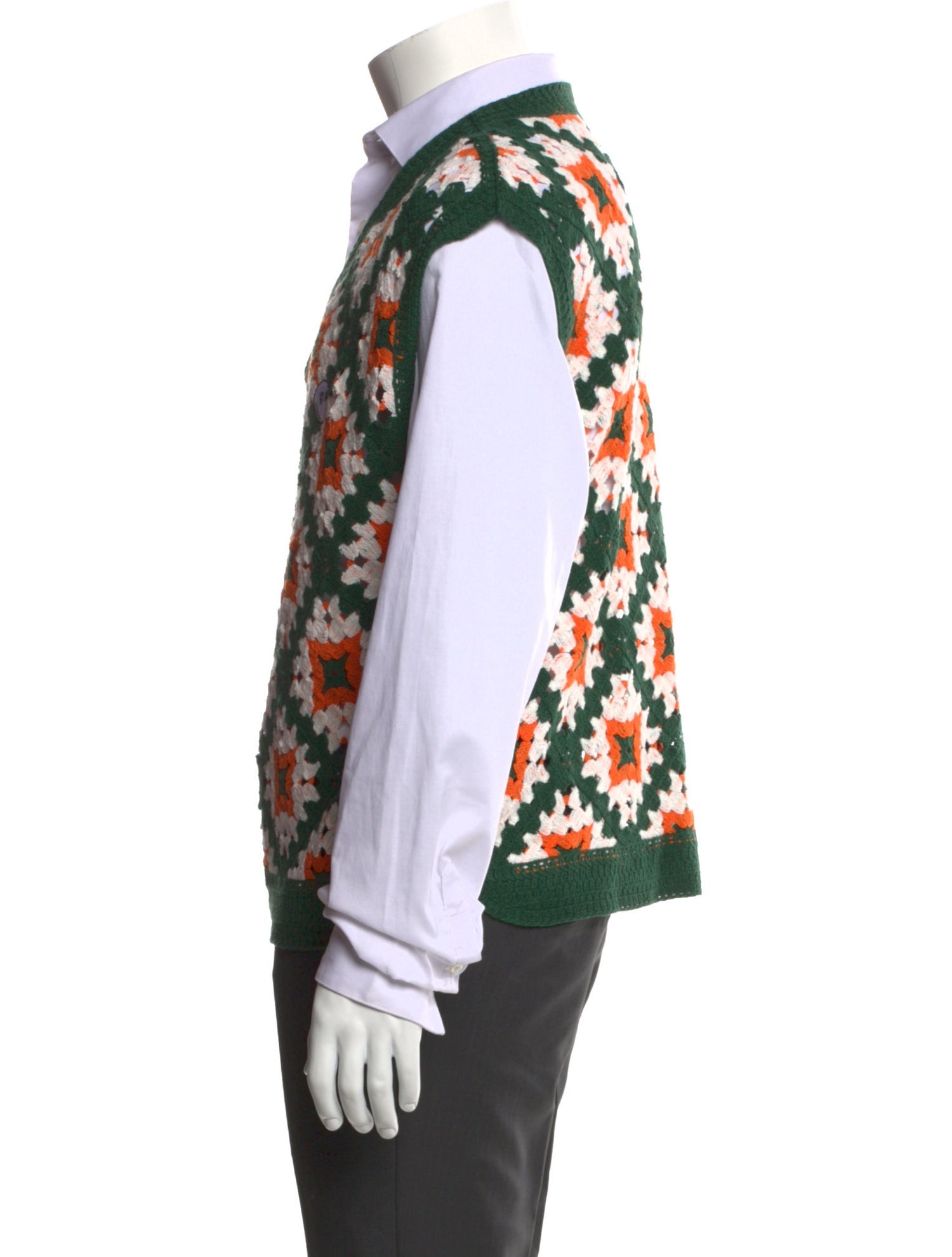 Malbon Golf Printed V-Neck Sweater Vest