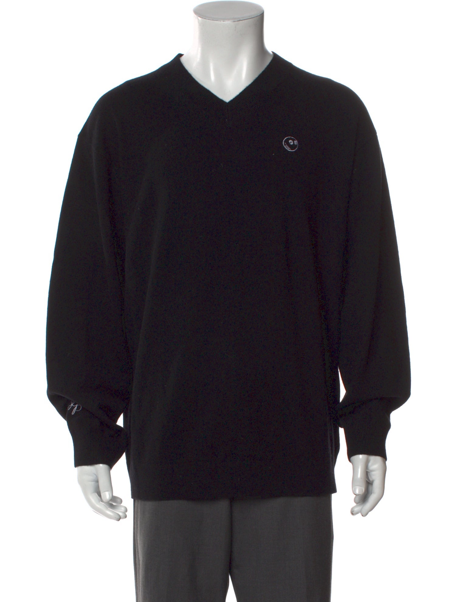 Malbon Golf Wool V-Neck Pullover
