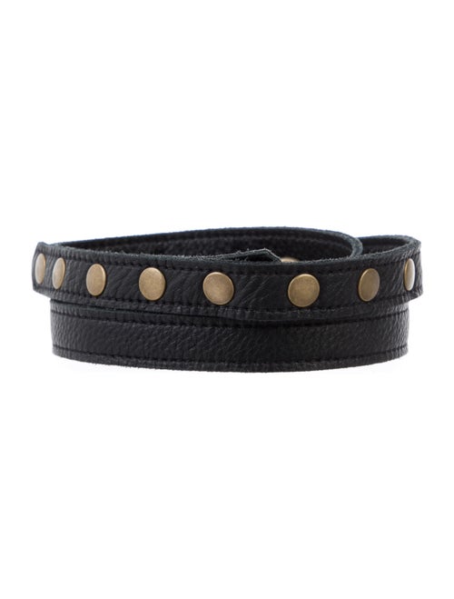 Malia Milis Leather Belt w/ Tags Black