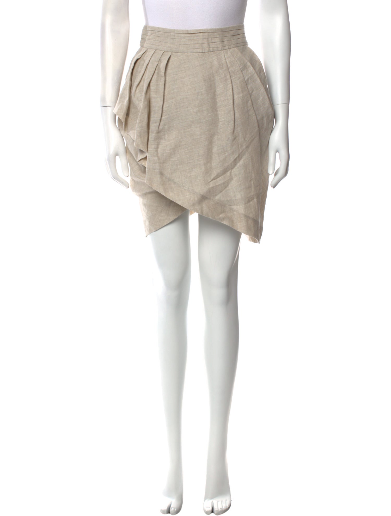Matthew Adams Dolan Pleated Accents Knee-Length Skirt w/ Tags