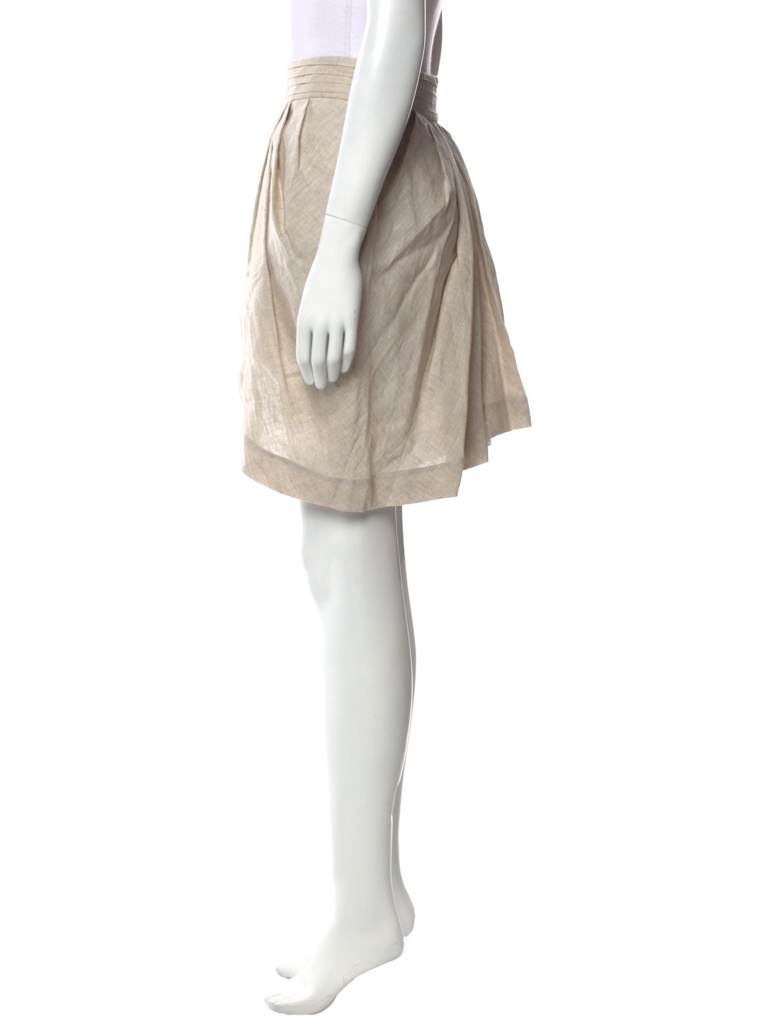 Matthew Adams Dolan Pleated Accents Knee-Length Skirt w/ Tags