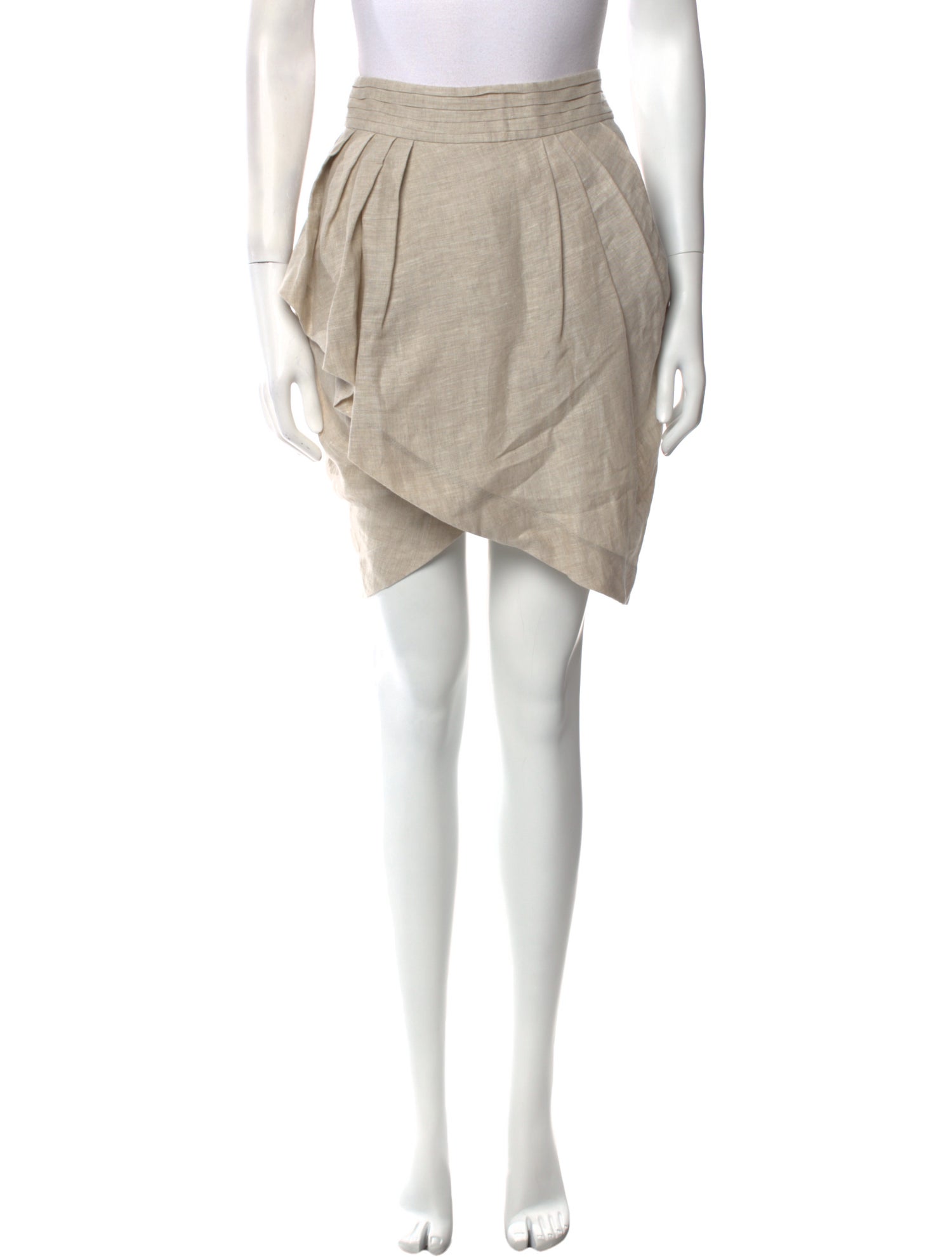 Matthew Adams Dolan Pleated Accents Knee-Length Skirt w/ Tags