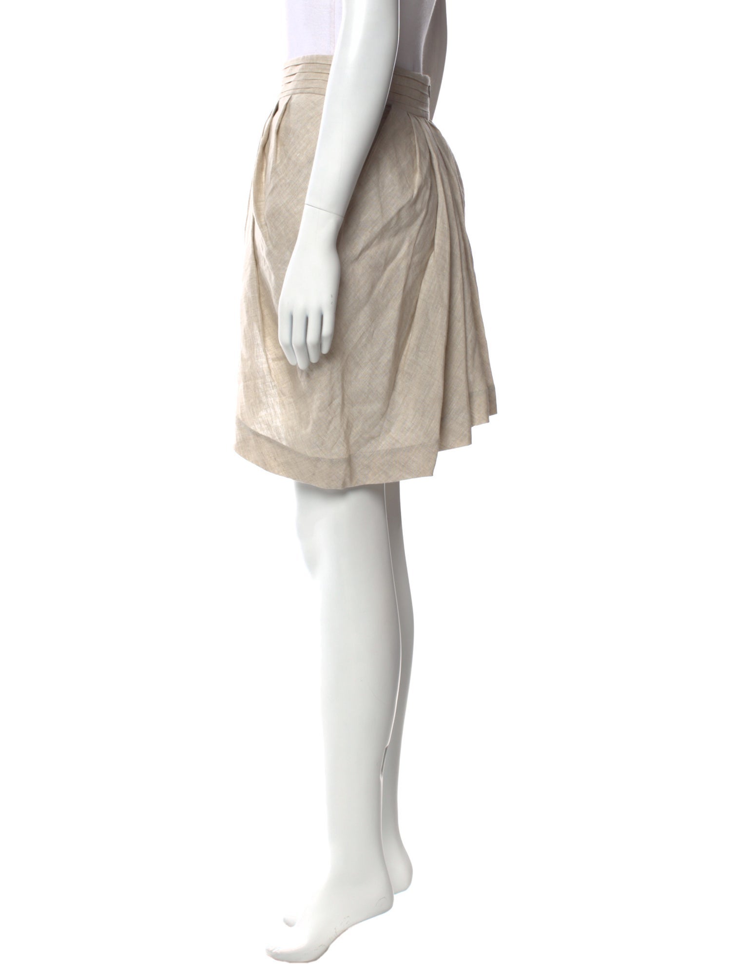 Matthew Adams Dolan Pleated Accents Knee-Length Skirt w/ Tags